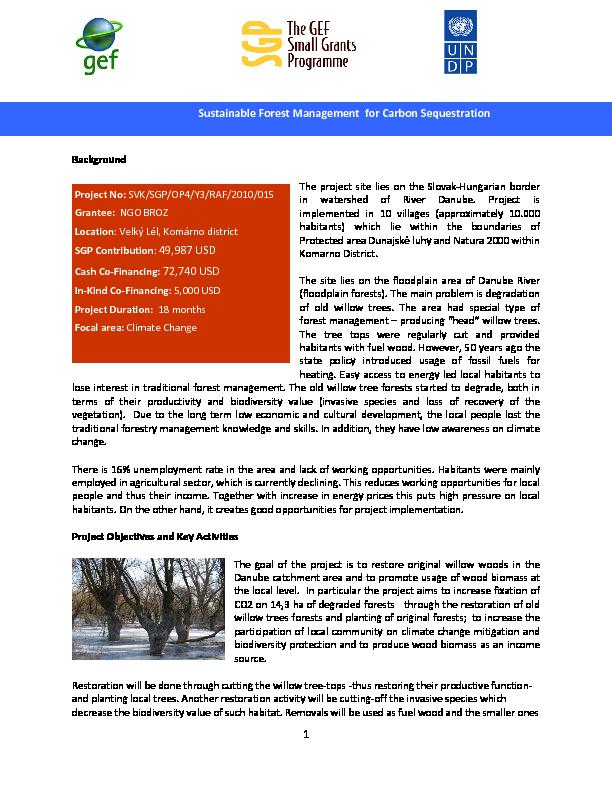 Sustainable Forest Management